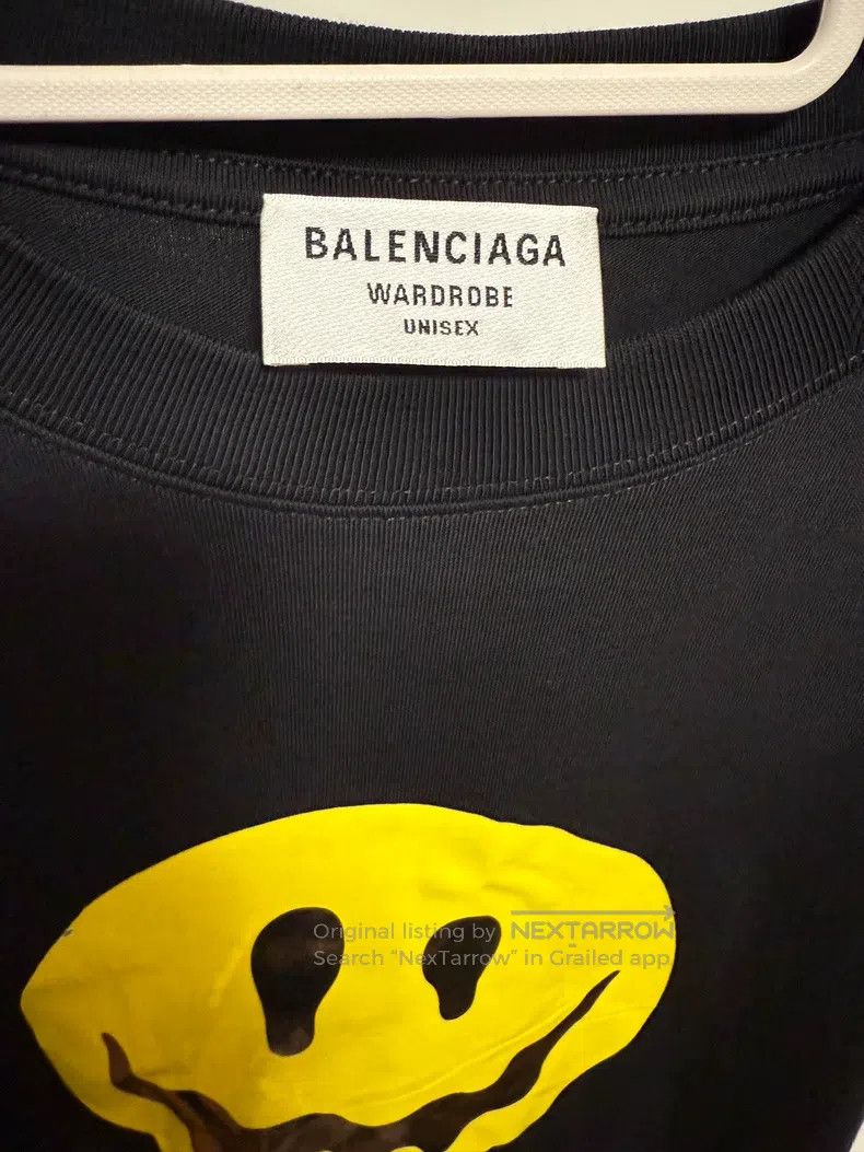 Balenciaga Balenciaga Dissolved Smiley Face T-Shirt Size US M / EU 48-50 / 2 - 2 Thumbnail