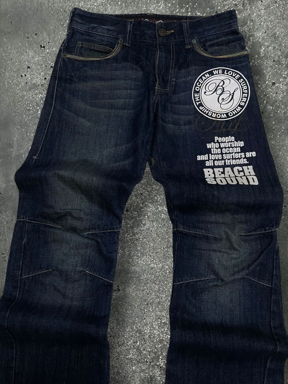 Hysteric Glamour Vintage Japan 90s Beach Sound Nature & Blue Print Denim Size US 30 / EU 46 - 6 Thumbnail