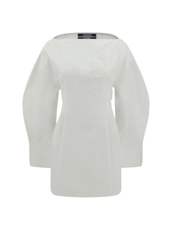 ワンピース JACQUEMUS Woman Dress White 243DR1991520 100 Jacquemus JACQUEMUS Women Dresses 243DR1991520 100 WHITE