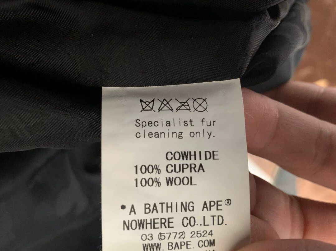 Human Made Human Made BAPE Cowhide Flight Jacket Size M Size US M / EU 48-50 / 2 - 6 Thumbnail