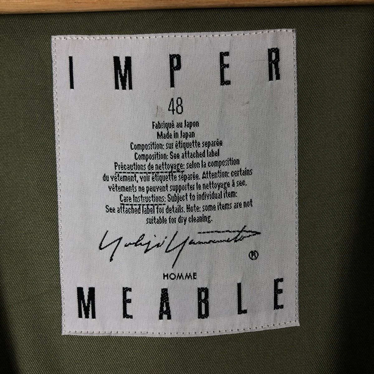 Yohji Yamamoto RICH GREEN FLY COATS LONG JACKET IMPER MEABLE YOHJI YAMAMOTO Size US M / EU 48-50 / 2 - 18 Thumbnail