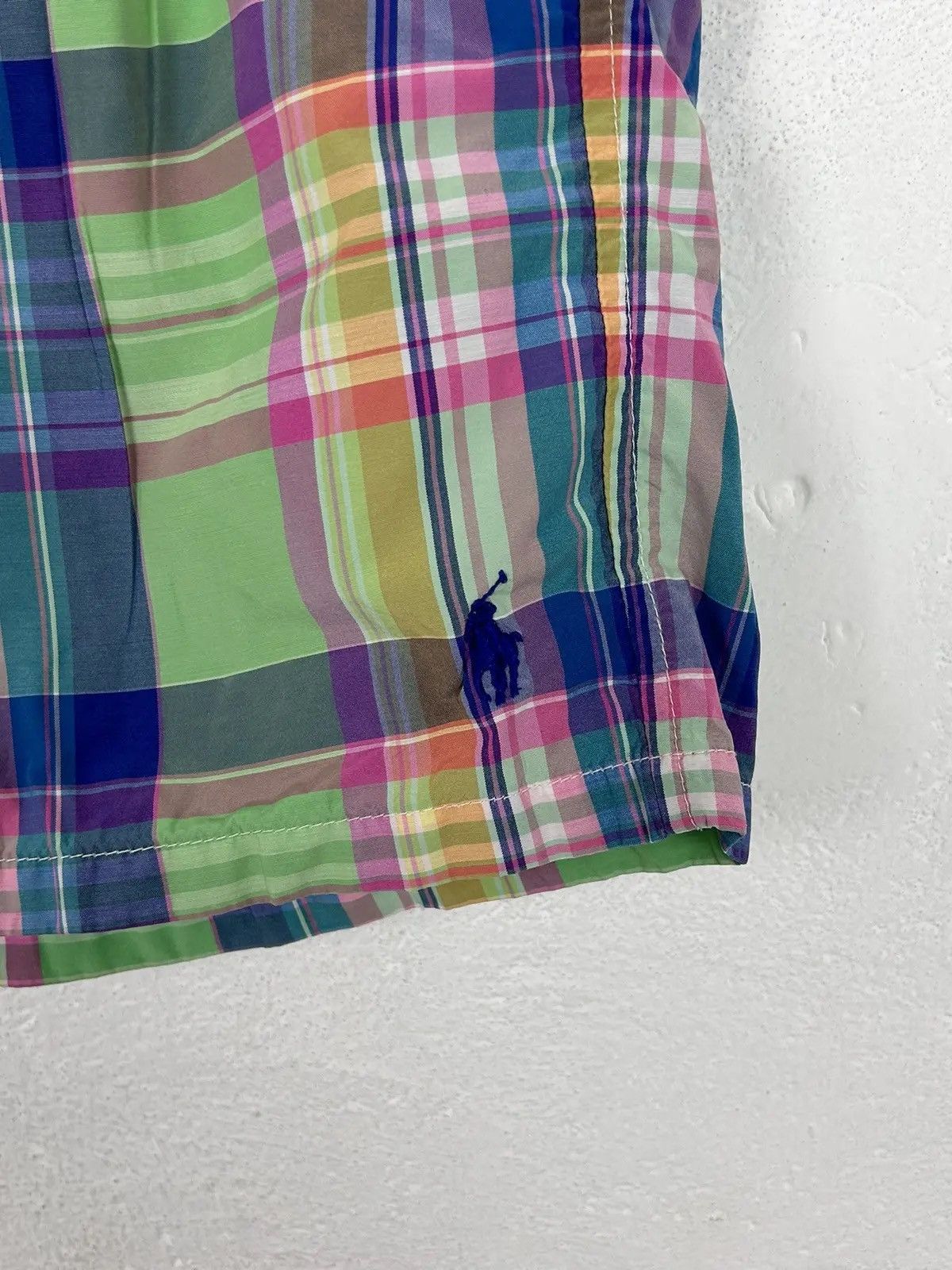 Polo Ralph Lauren Polo By Ralph Lauren Multicolor Checkered Swimwear Shorts Size US 36 / EU 52 - 2 Thumbnail