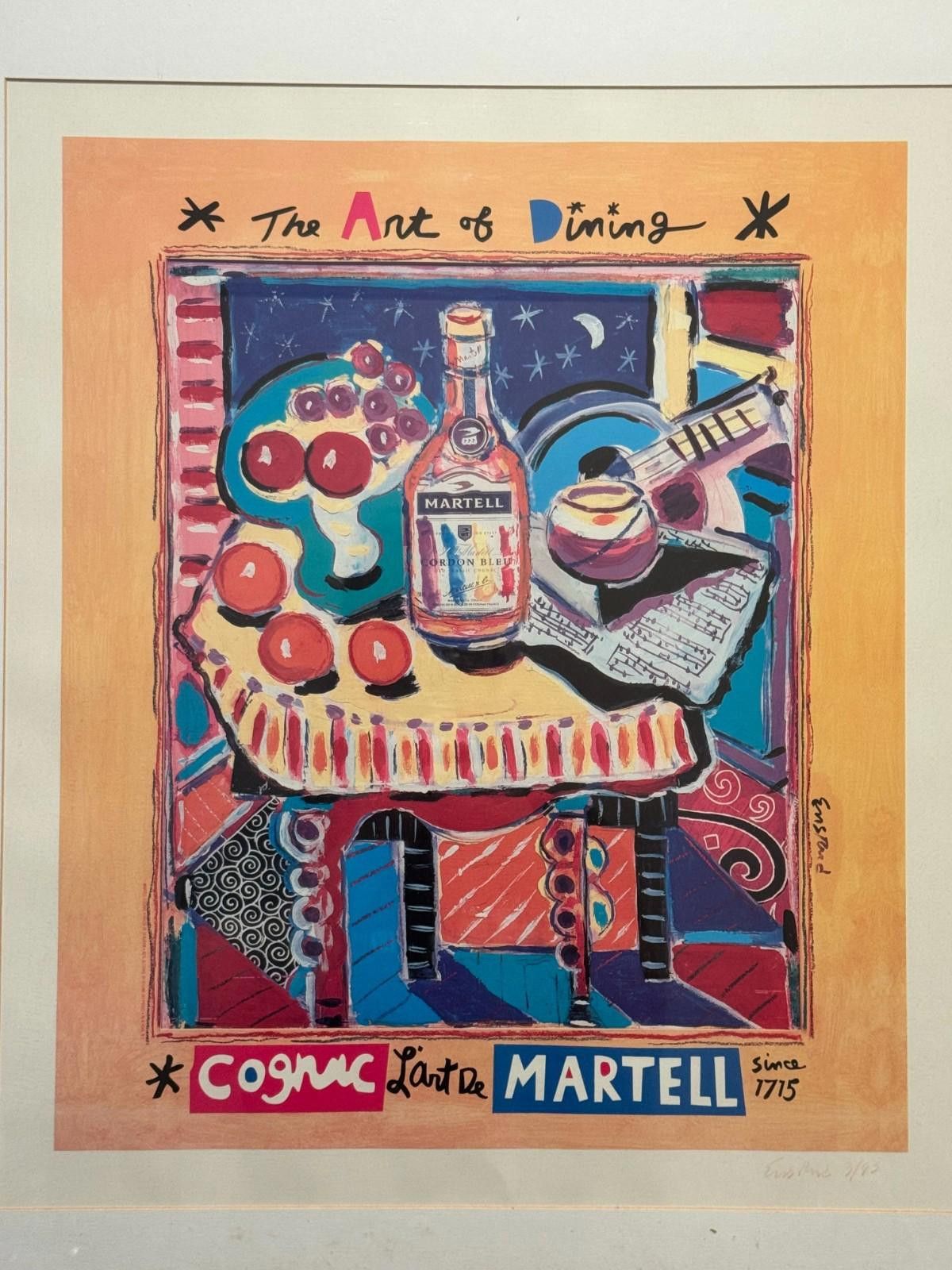 Other Vintage Wayne Ensrud Signed Serigraph The Art of Dining Mart Size ONE SIZE - 3 Thumbnail
