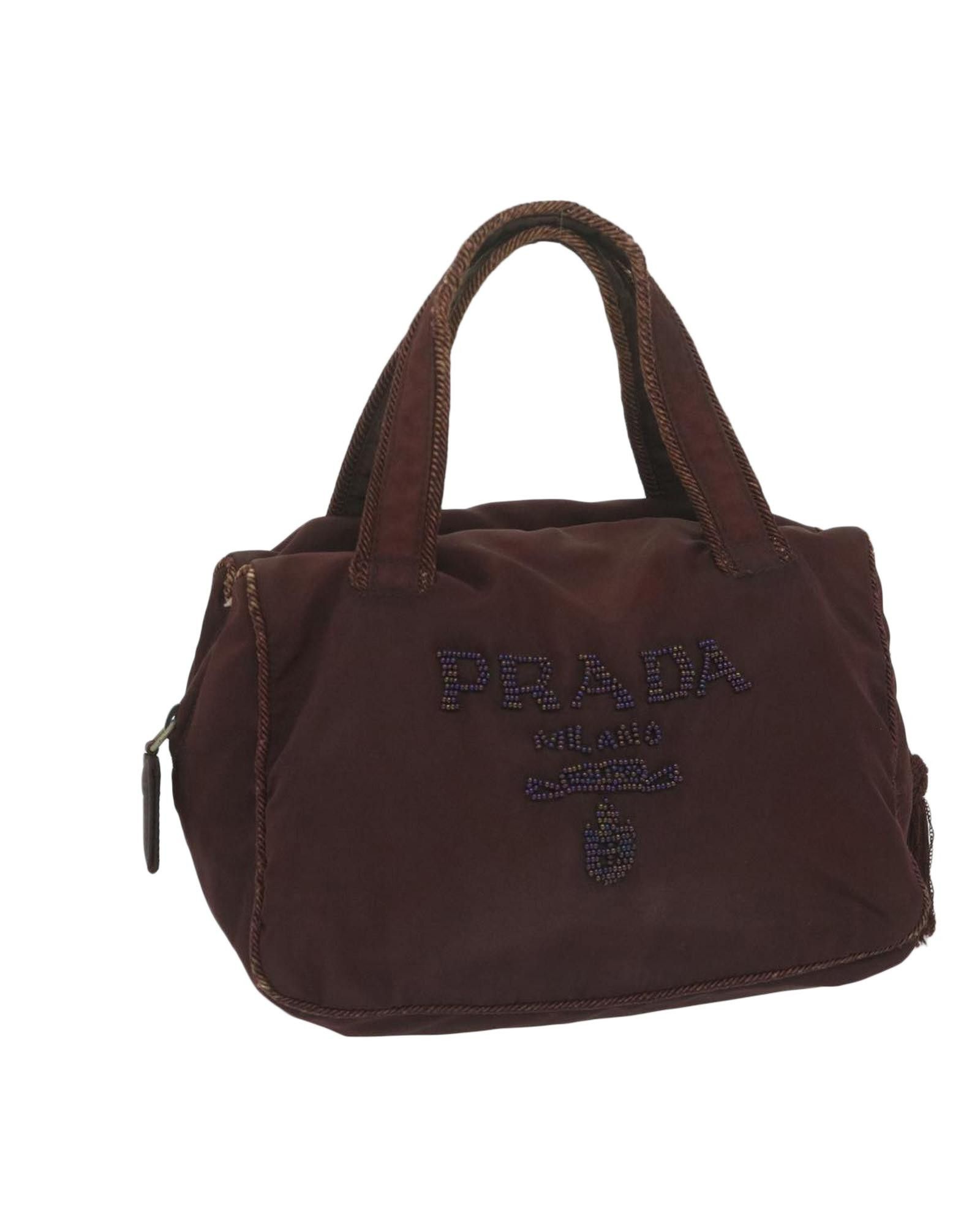 image of Brown Synthetic Prada Bag With Practical Elegance, Women's