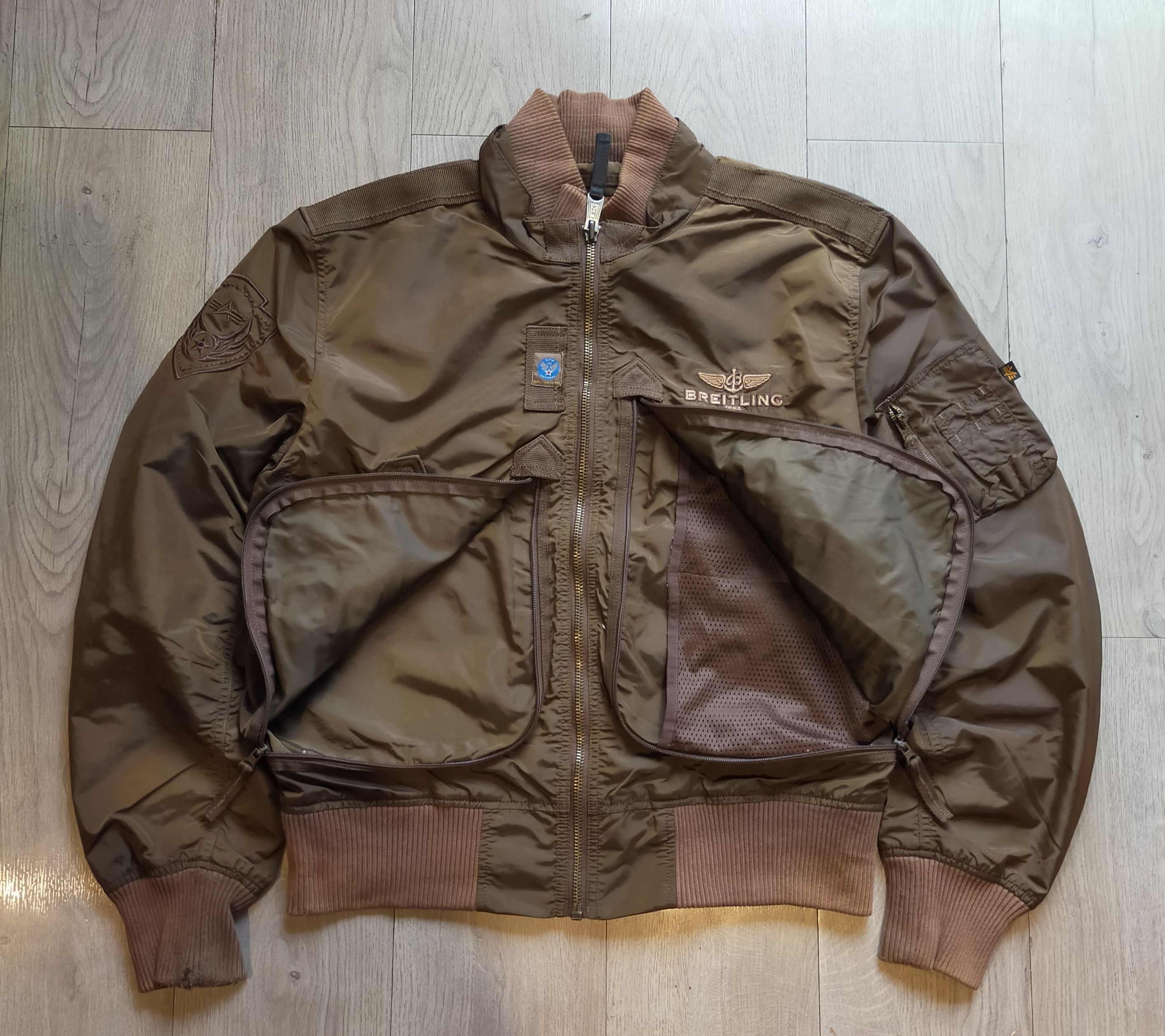 🔥ALPHA INDUSTRIES X BREITLING BOMBER JACKET
