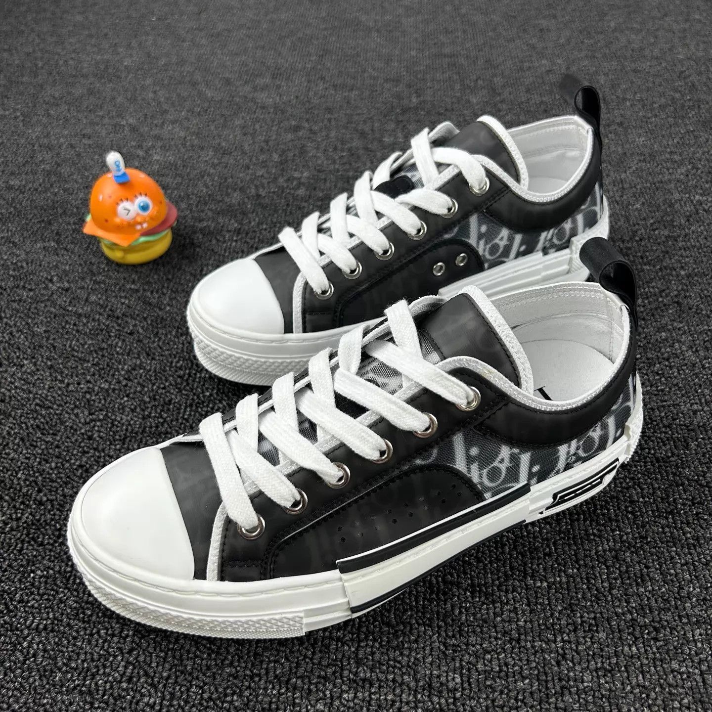Dior Dior Women's Black White Monogram Sneakers Size 36 Size US 5.5 / IT 35.5 - 1 Thumbnail