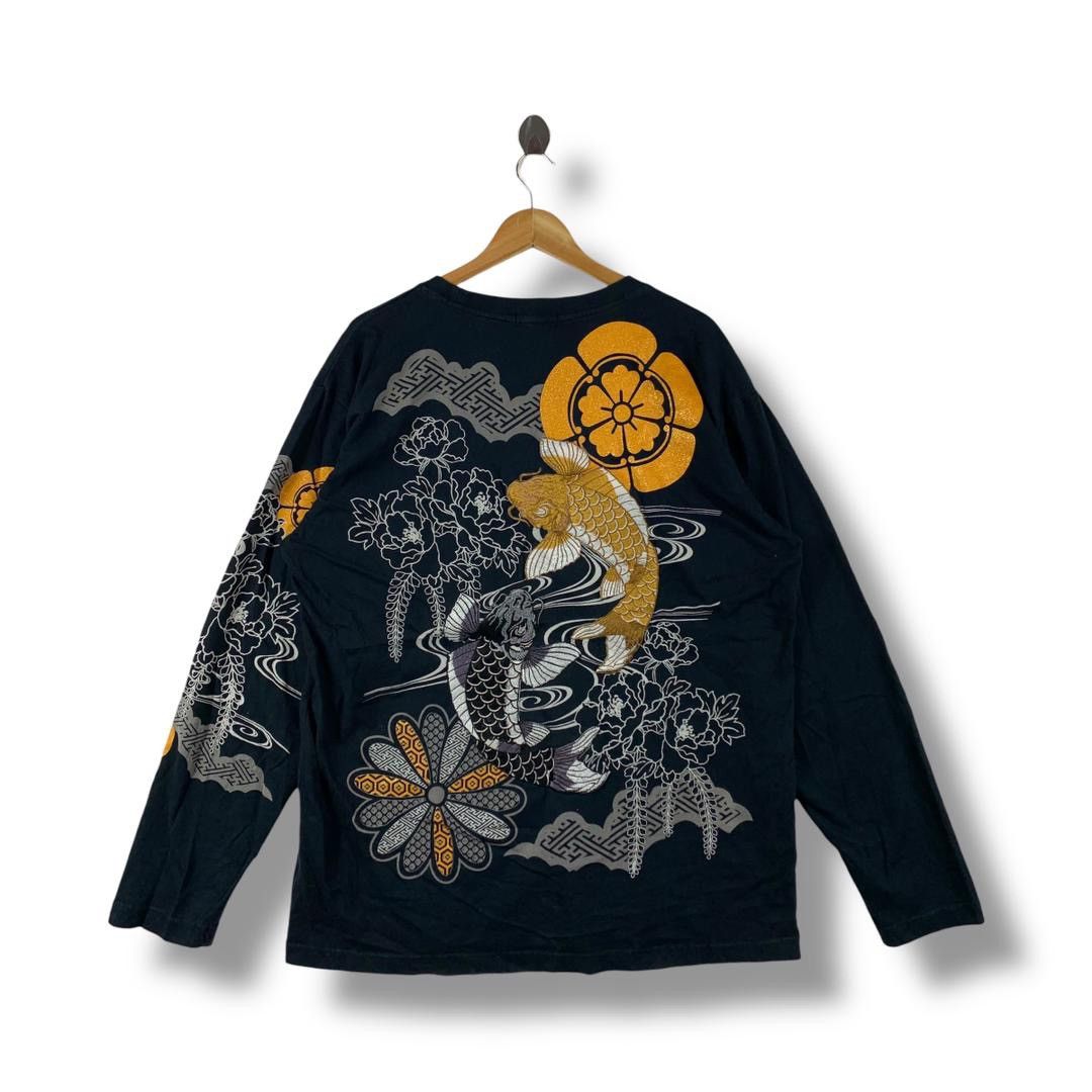 Japanese Brand FUGUTAITEN Japan culture overprint sukajan long sleeve tee Size US XXL / EU 58 / 5 - 1 Thumbnail
