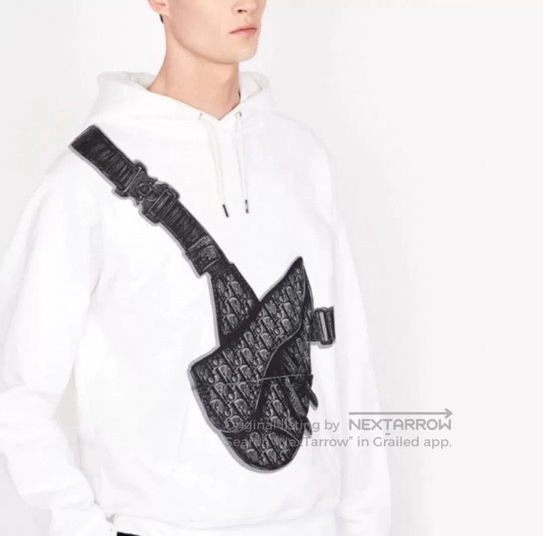 Dior Dior Saddle Bag Print White Hoodie. Size US L / EU 52-54 / 3 - 6 Thumbnail