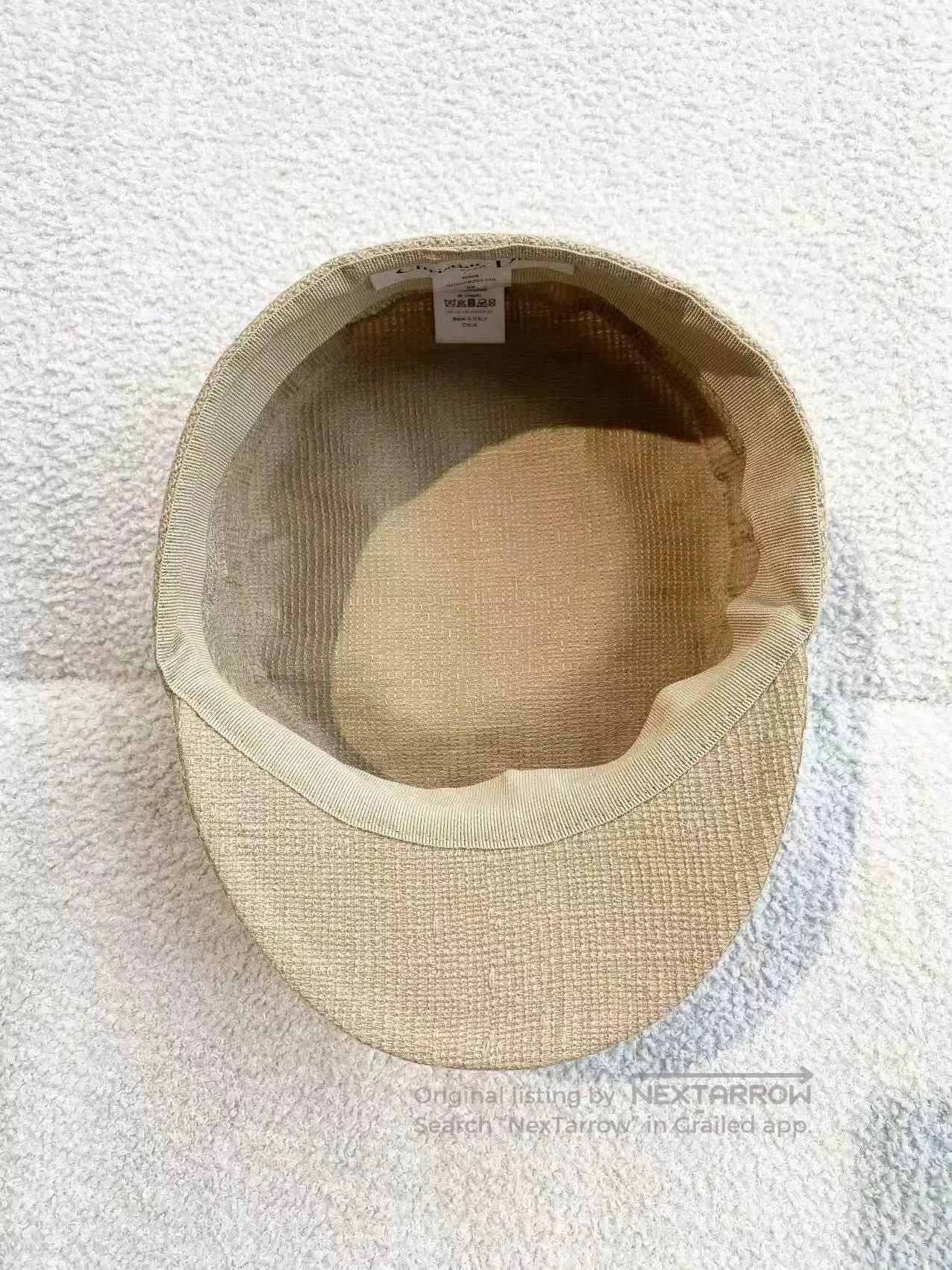 Dior Dior Beige Cotton Logo Newsboy Cap. Size ONE SIZE - 5 Thumbnail