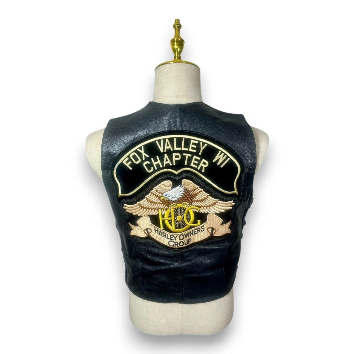 Harley Davidson Vintage 90s Harley-Davidson Leather Motorcycle Vest Size XS / US 0-2 / IT 36-38 - 2 Thumbnail