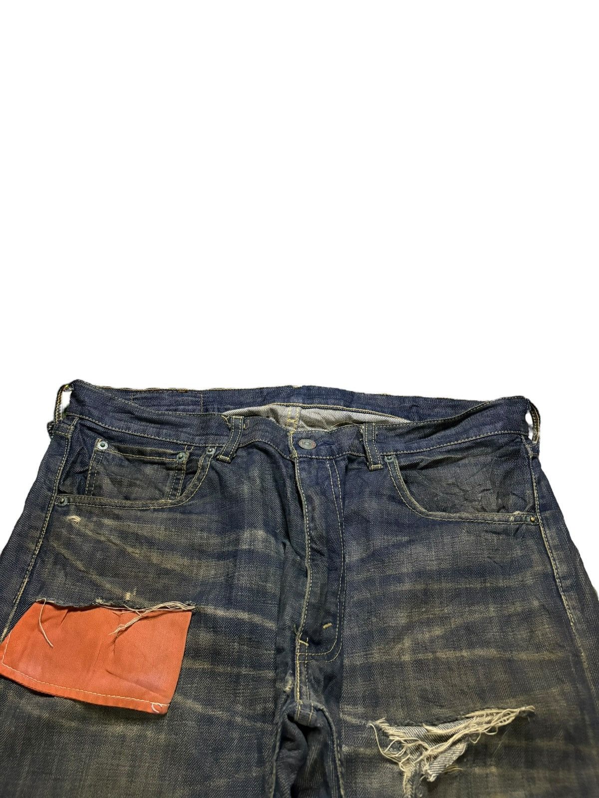 Levi's Vintage 90s Levis 503 Rusty Mud Wash Distressed Baggy Jeans Size US 34 / EU 50 - 4 Thumbnail
