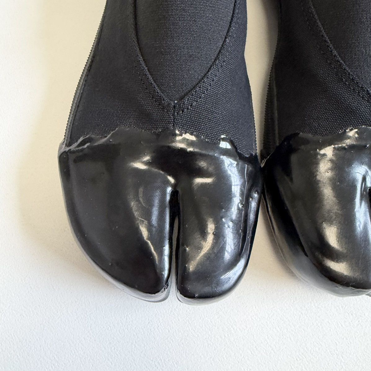 Maison Margiela S/S 20 Black ‘Resin Dipped’ Tabi Sneakers Size US 7 / IT 37 - 9 Thumbnail
