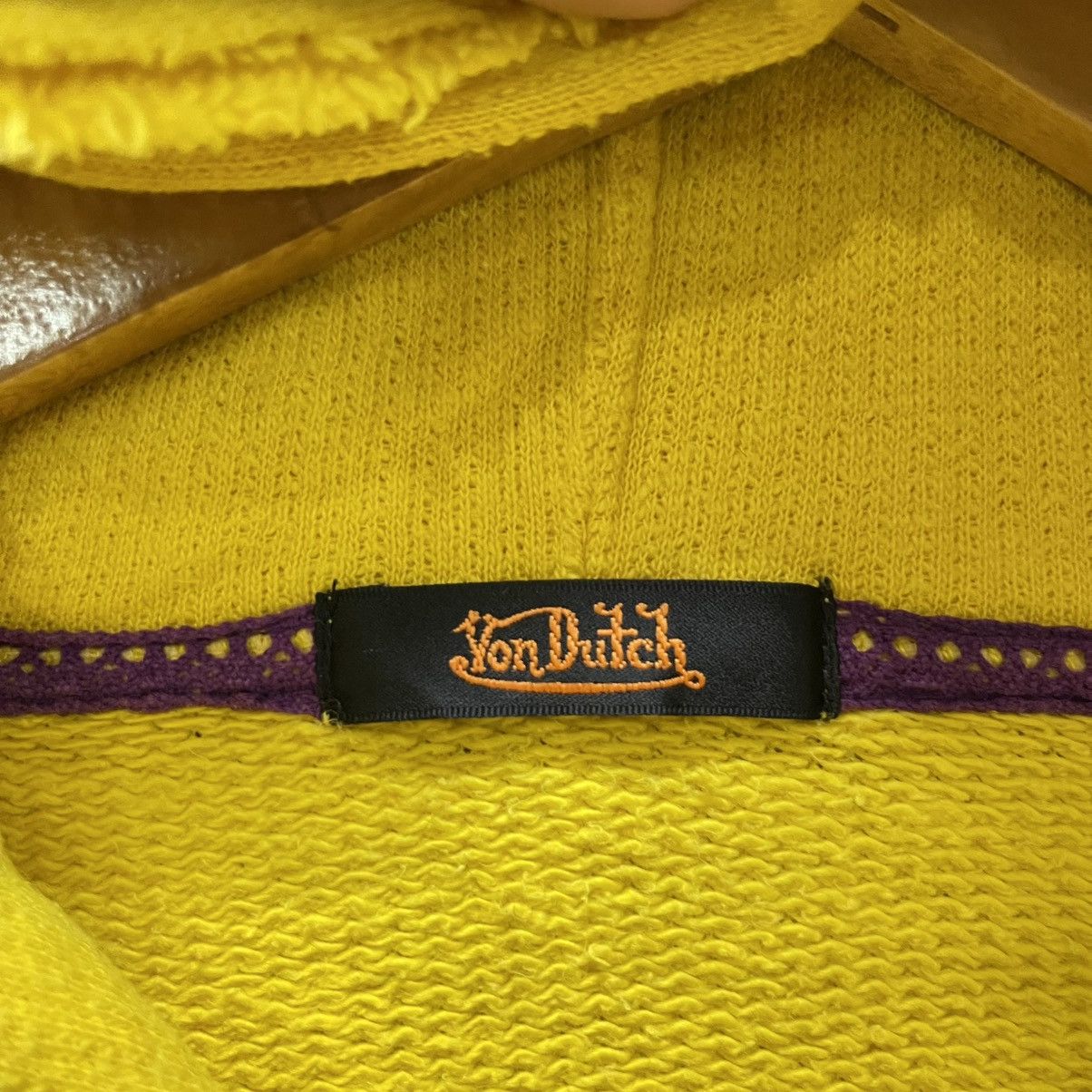 Von Dutch Vintage Von Dutch Yellow Skull Patch Hoodie Size US S / EU 44-46 / 1 - 8 Thumbnail