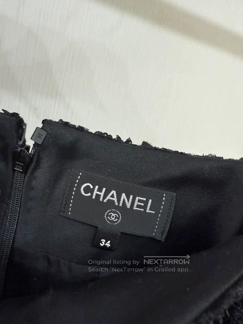 Chanel Chanel 22C tweed versatile black skirt Size 42" / US 20 - 5 Thumbnail