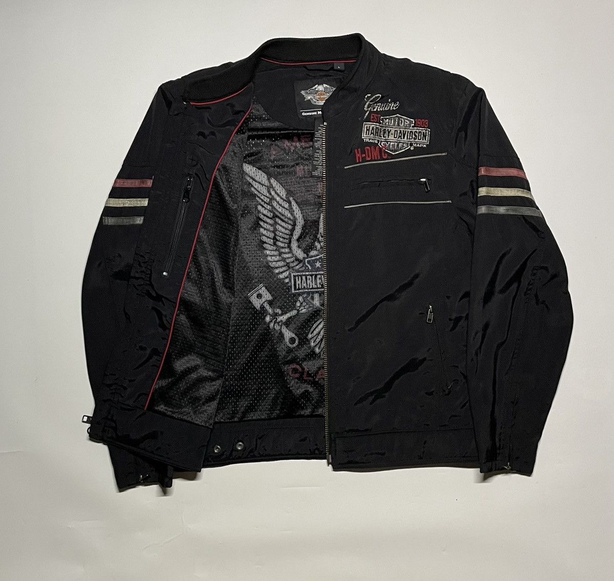 Harley Davidson × Vintage Harley Davidson Colton Motorcycle Casual Canvas jacket Size US L / EU 52-54 / 3 - 4 Thumbnail