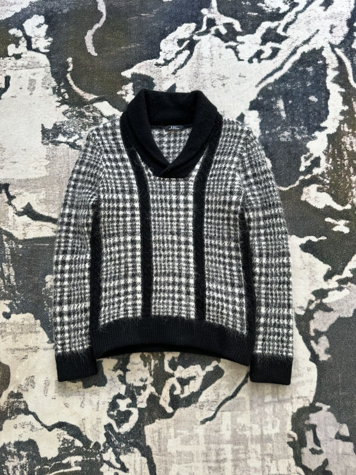 5351 POUR LES HOMMES 5351 Pour Les Hommes Mitsuke knit mohair slim sweater Size US S / EU 44-46 / 1 - 1 Thumbnail