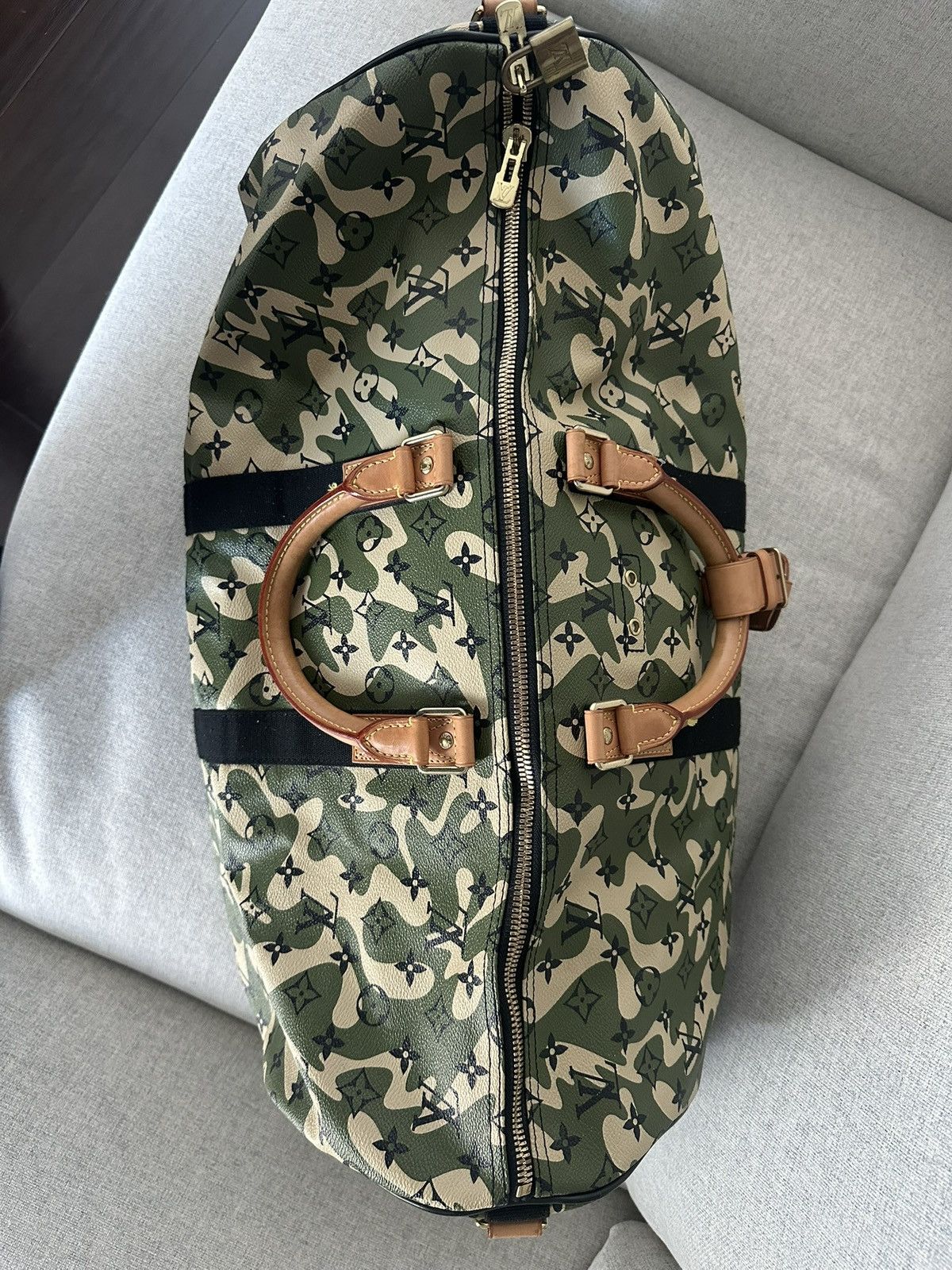 Louis Vuitton × Takashi Murakami Louis Vuitton x Murakami Monogramouflage Duffle Keepall 55 Size ONE SIZE - 6 Thumbnail