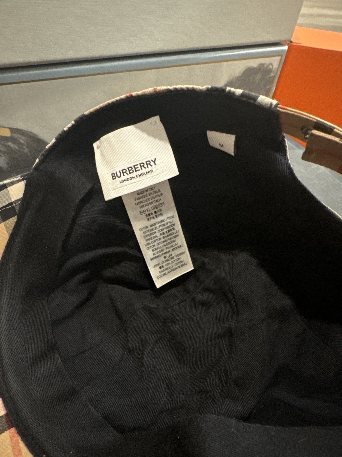 THOMAS BURBERRY HAT TB LOGO