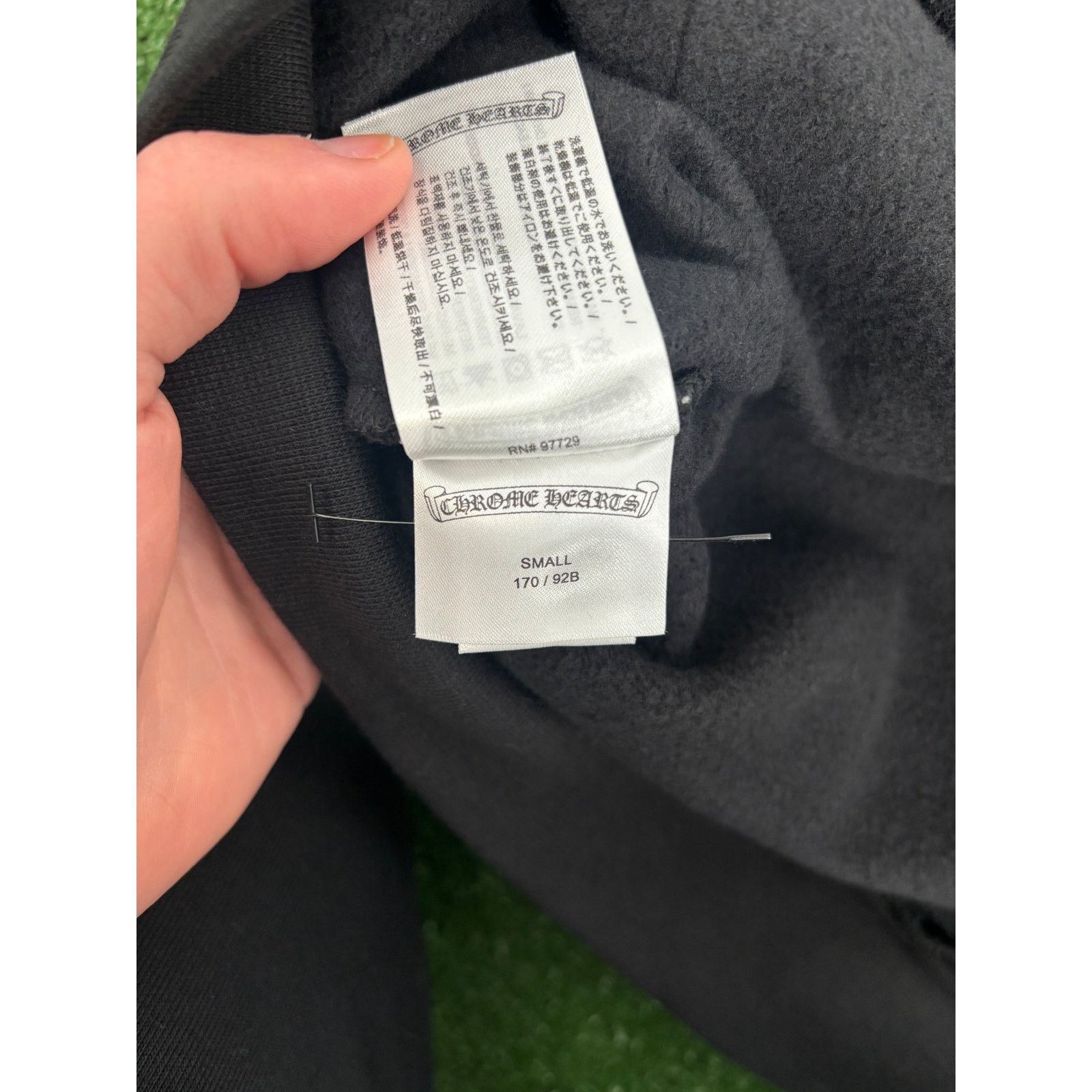Chrome Hearts Chrome Hearts Blue Vertical Logo Black Hoodie Size Small Size US S / EU 44-46 / 1 - 6 Thumbnail