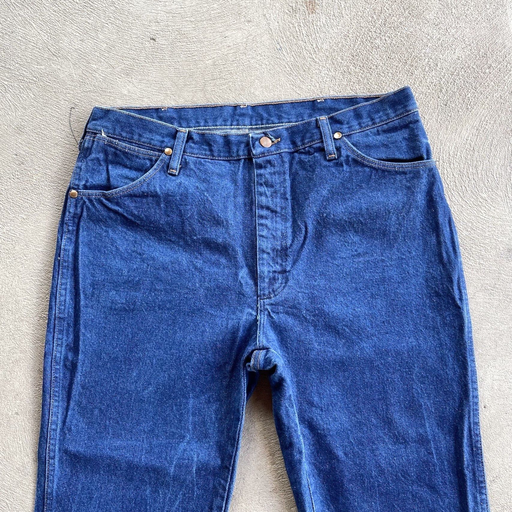Wrangler VINTAGE Wrangler Jeans Mens 36x32 Denim Straight Fit 90s Cowboy Cut Blue Mens Jeans Size US 36 / EU 52 - 2 Thumbnail