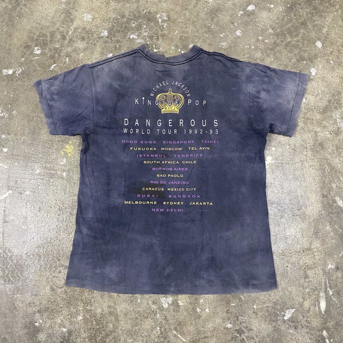 Rap Tees Vintage 1992 Michael Jackson Dangerous Tour Tee Sun Faded Size US L / EU 52-54 / 3 - 2 Thumbnail
