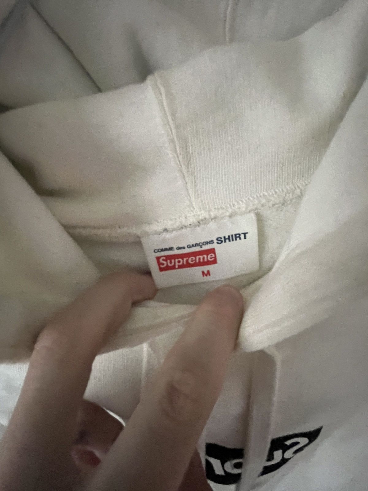 Comme des Garcons SHIRT × Supreme Supreme X CDG Split Box Logo Hoodie Size US M / EU 48-50 / 2 - 2 Thumbnail