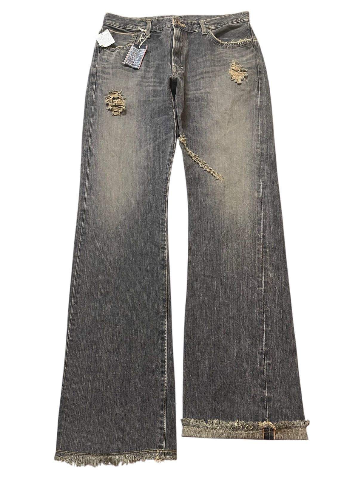 Edwin 💥Deadstock💥 BNWT Vintage Edwin 505 Selvedge Wide Leg Distres Size US 34 / EU 50 - 1 Thumbnail