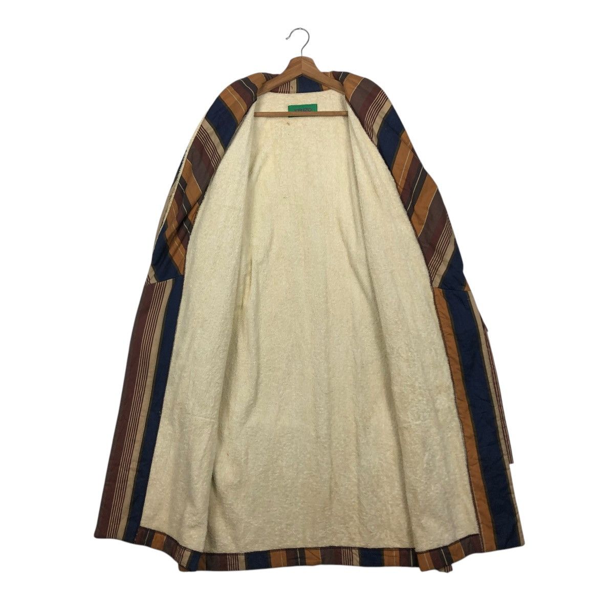 Japanese Brand 🔥VINTAGE LONG BATH ROBE JACKET KENZO STRIPED DESIGN BLANKET Size US M / EU 48-50 / 2 - 16 Thumbnail
