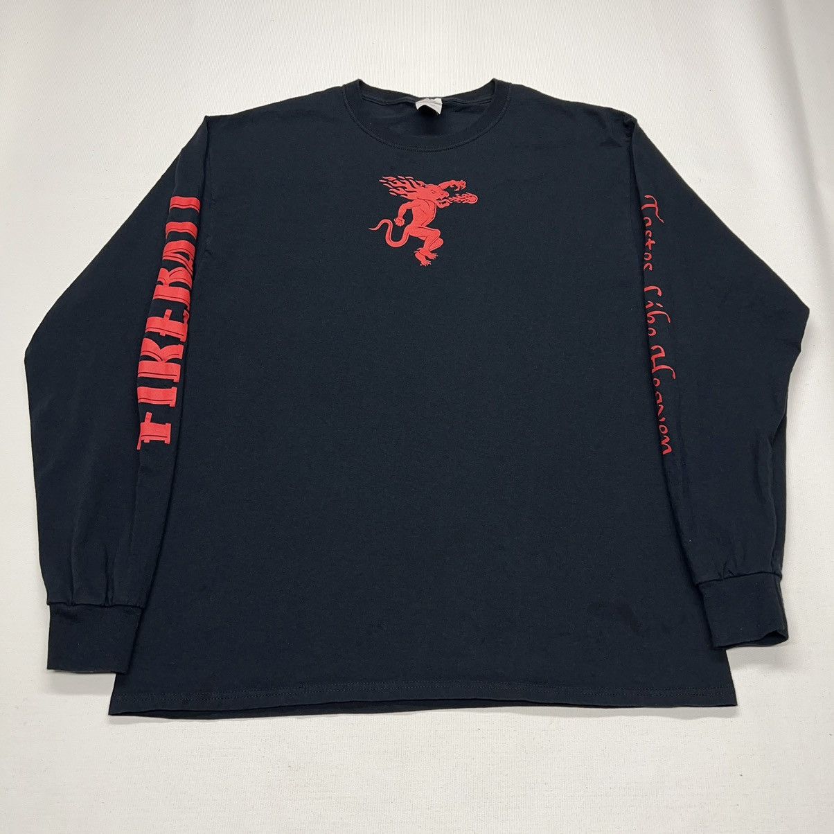 Vintage Fireball Whisky Tee Shirt Black Long Sleeve Promo Liquor Y2K Size US L / EU 52-54 / 3 - 1 Thumbnail