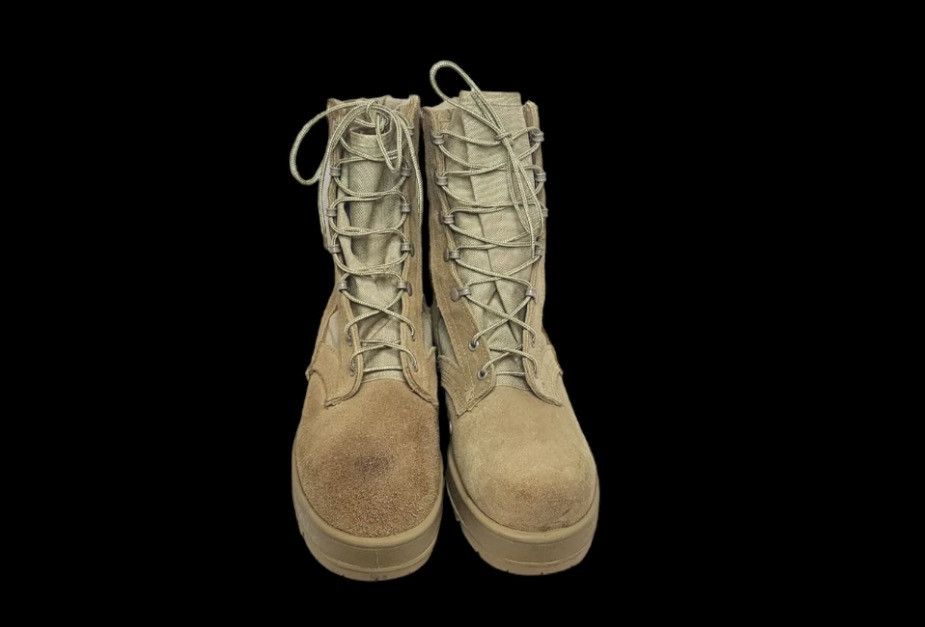 tan combat boots