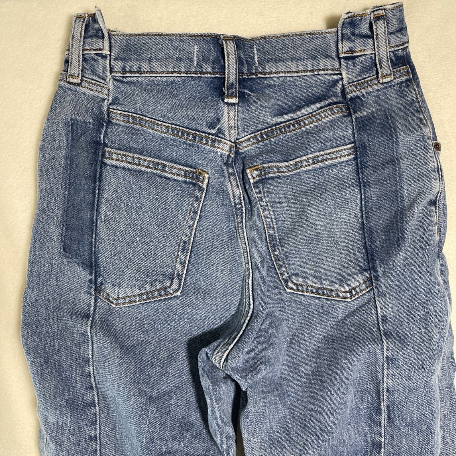 Abercrombie & Fitch Abercrombie + Fitch US 4 90s Straight Ultra High Rise Jeans Size 27" / US 4 / IT 40 - 5 Thumbnail