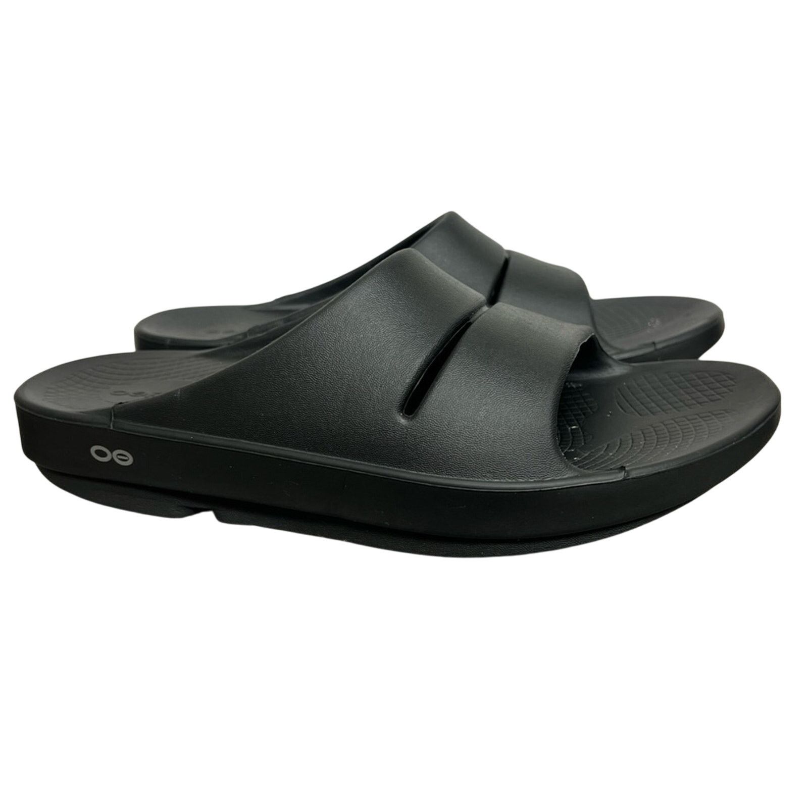 OOF Wear OOFOS OOahh Sport Recovery Black Slide Sandal W11 Men's 9 Size US 9 / EU 42 - 2 Thumbnail