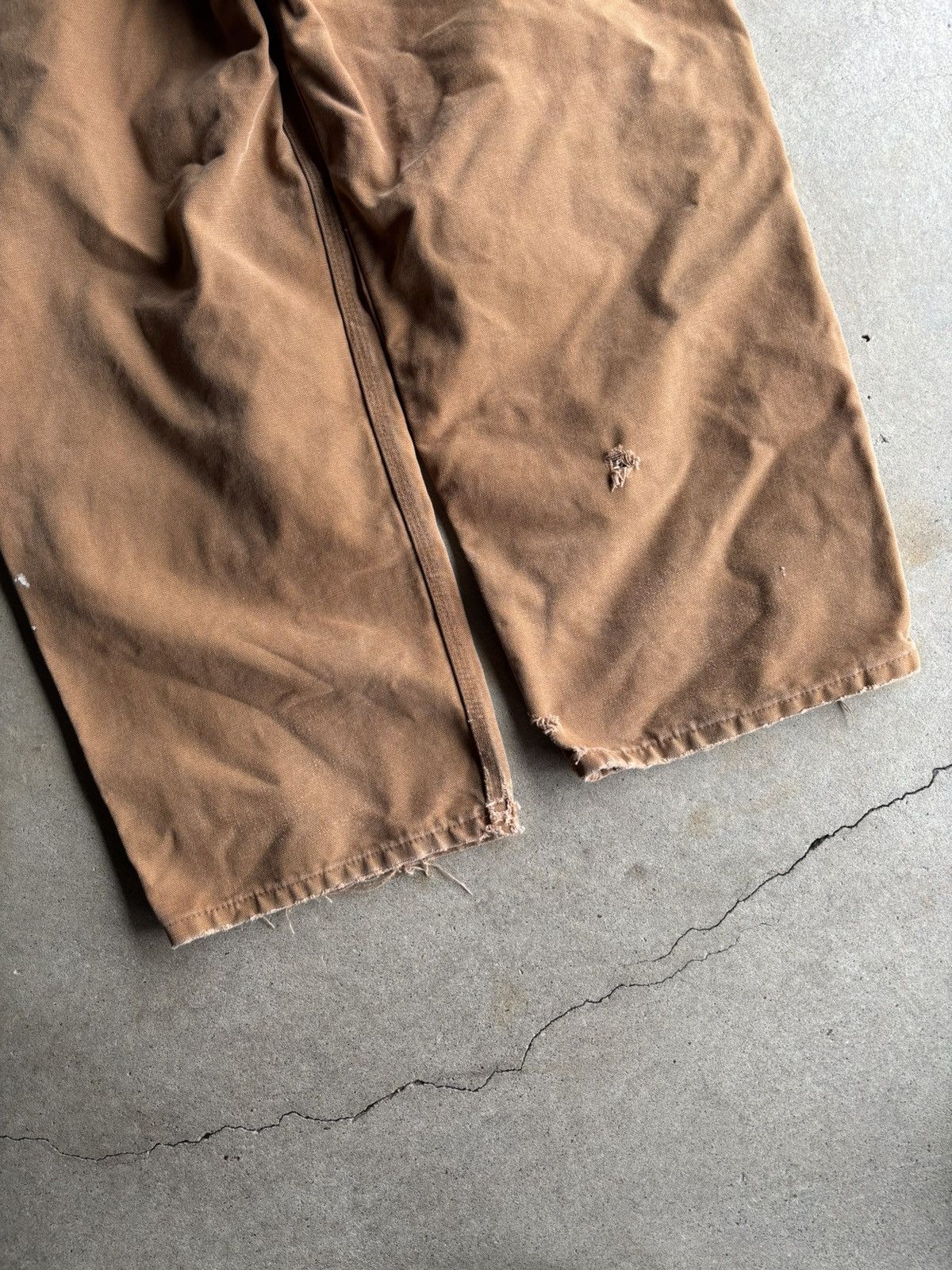 Other Vintage Dakotas Boxy Beige Distressed Double Knee Workpants Size US 32 / EU 48 - 7 Thumbnail