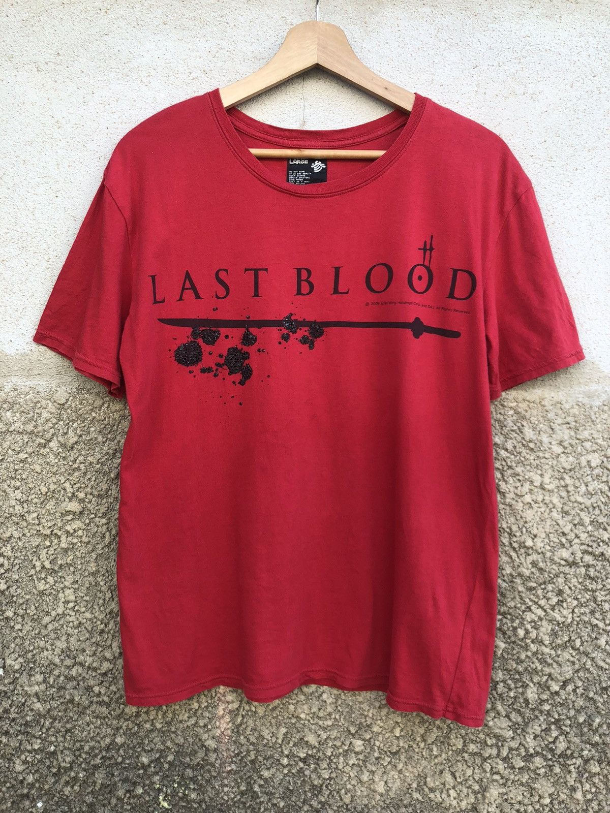 image of 2009 Ppfm X Last Blood Movie Tshirt in Red, Men's (Size Medium)