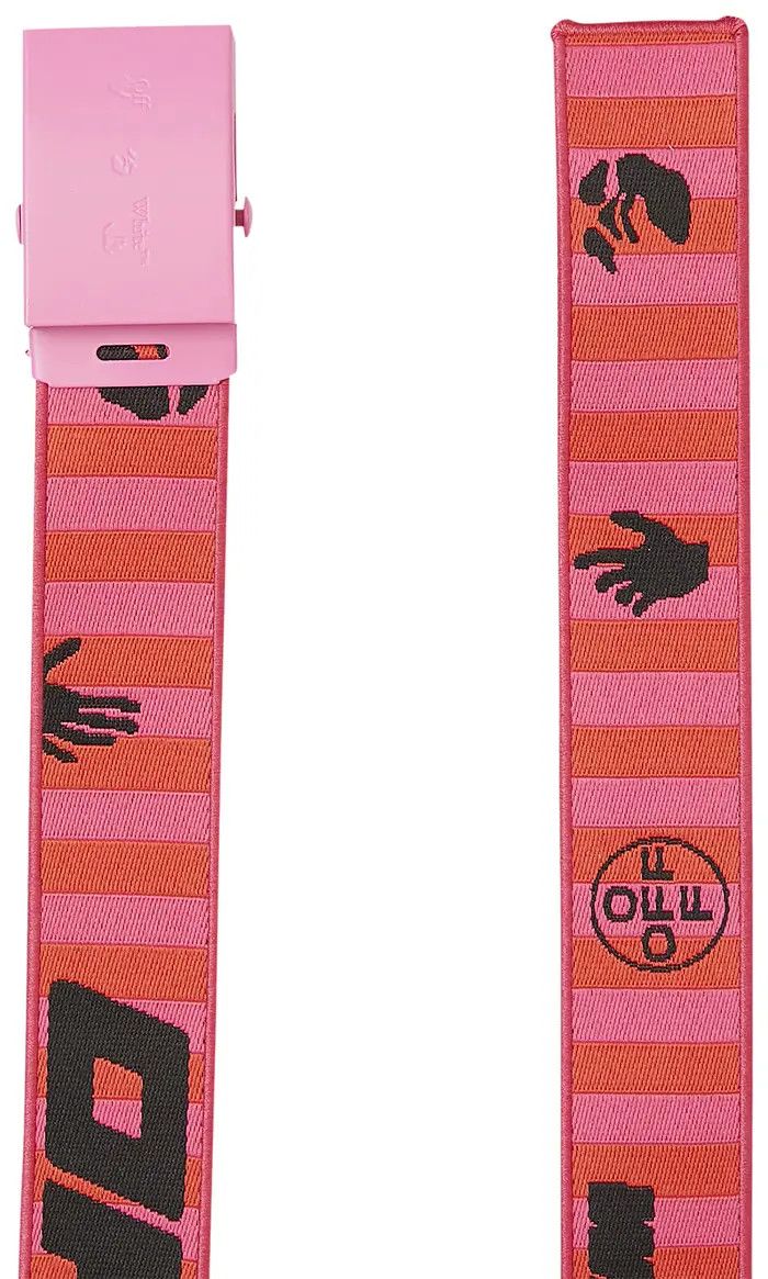 Off-White o1y1125 Size : OS / Regular Belt in Fuchsia/Black Size ONE SIZE - 4 Thumbnail