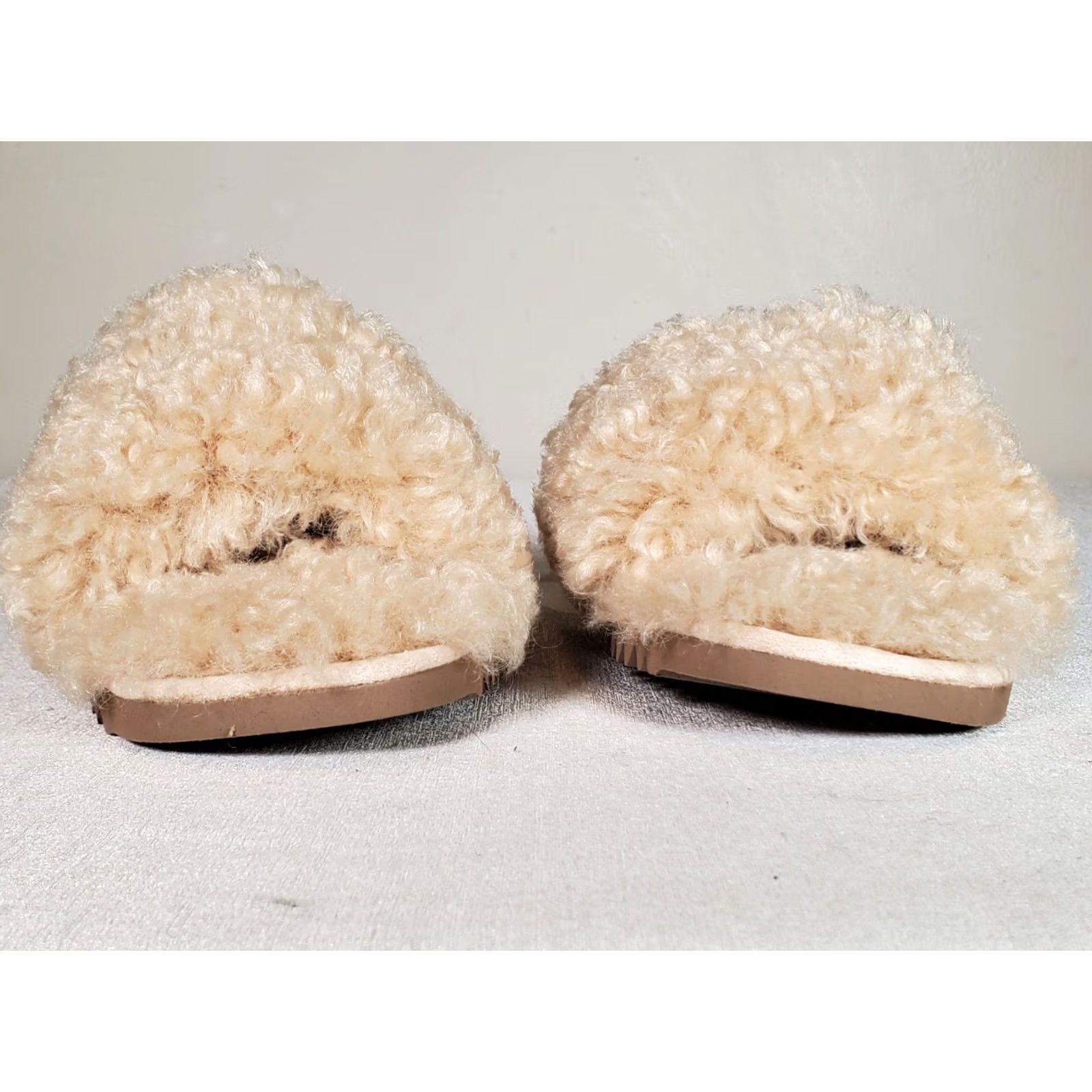 Rag & Bone rag & bone Eira Sandals Faux Fur Shearling Flat Slides Ivory Women US 7 New Size US 7 / IT 37 - 6 Thumbnail
