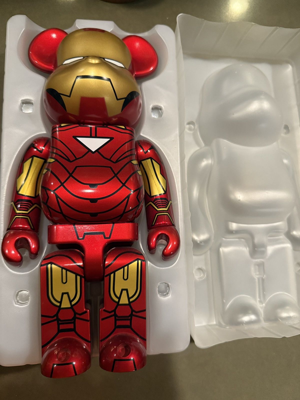 Medicom Toy MEDICOM 400% BEARBRICK IRON MAN MARK VI RARE LIMITED EDITION Size ONE SIZE - 1 Thumbnail