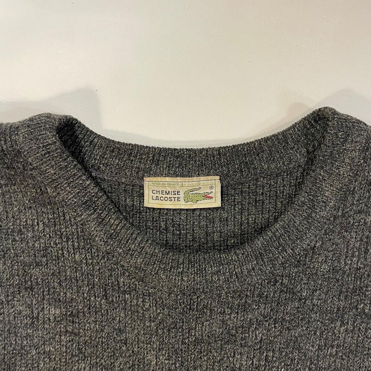 Lacoste Grey Lacoste knit jumper sweater Size US L / EU 52-54 / 3 - 6 Thumbnail