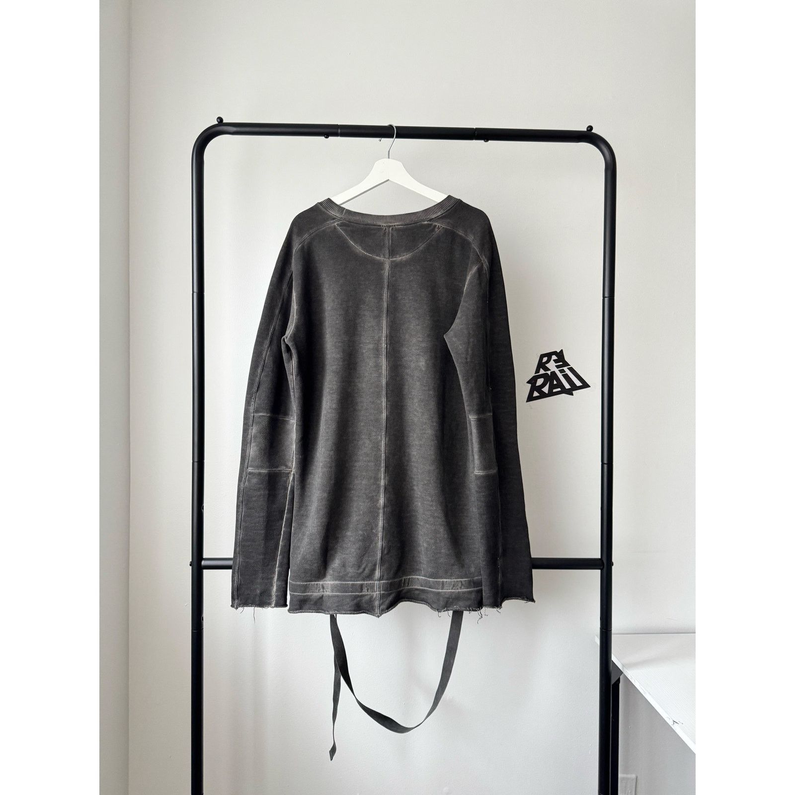 Alexandre Plokhov Alexandre Plokhov Distressed Long Sleeve Raw Hem Grey Size US L / EU 52-54 / 3 - 2 Thumbnail