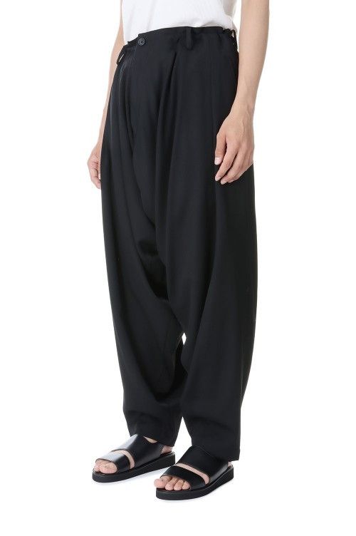 Yohji Yamamoto Yohji Yamamoto Pour Homme - W/Gabardine Drape Pants Size US 30 / EU 46 - 7 Thumbnail