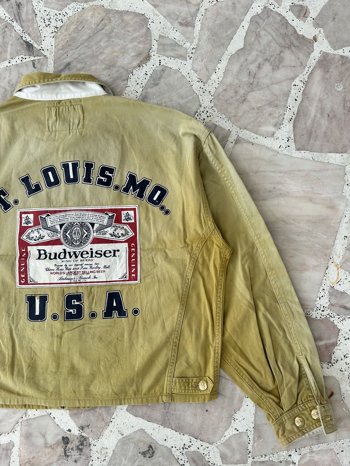 Budweiser Faded backhit budweiser vintage cornstarch Size US M / EU 48-50 / 2 - 10 Thumbnail