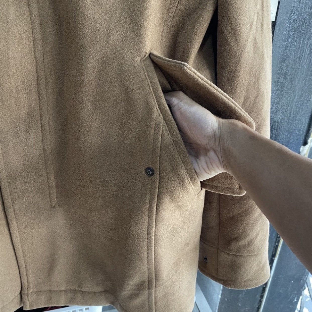 Katharine Hamnett London Vintage Katharine Hamnett London Wool Funnel NeckFieldJacket Size US L / EU 52-54 / 3 - 9 Thumbnail