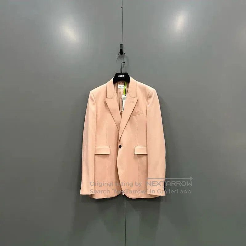 Yves Saint Laurent YSL Women's Pink Cotton Blazer for Spring & Autumn . Size XXS / US 00 / IT 34 - 1 Thumbnail