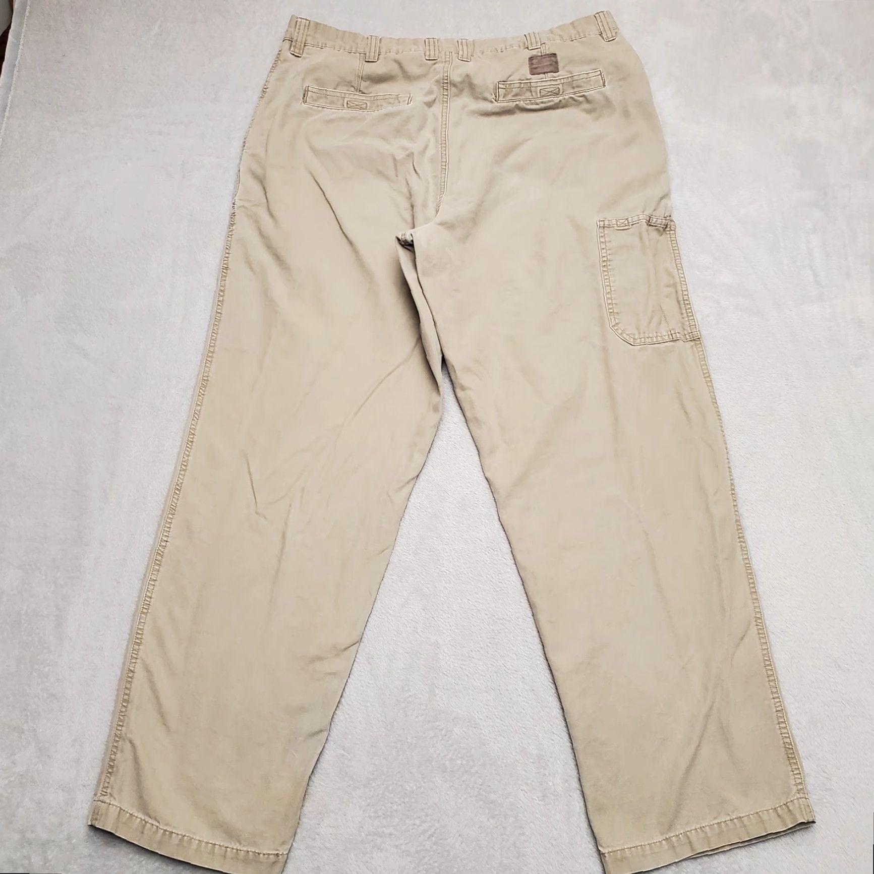 Vintage Columbia Men Cargo Pants 38x31 Beige Canvas Outdoors Hike Camp 90s Columba? (Wait) Size US 38 / EU 54 - 5 Thumbnail