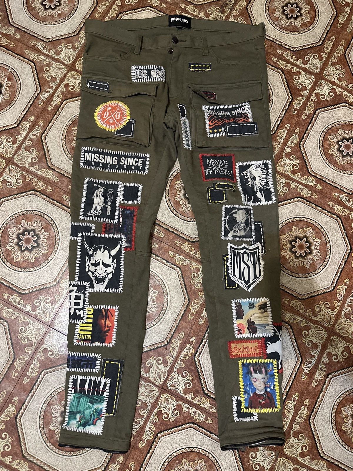 image of Missing Since Thursday Palo Santo Denim in Olive, Men's (Size 36)