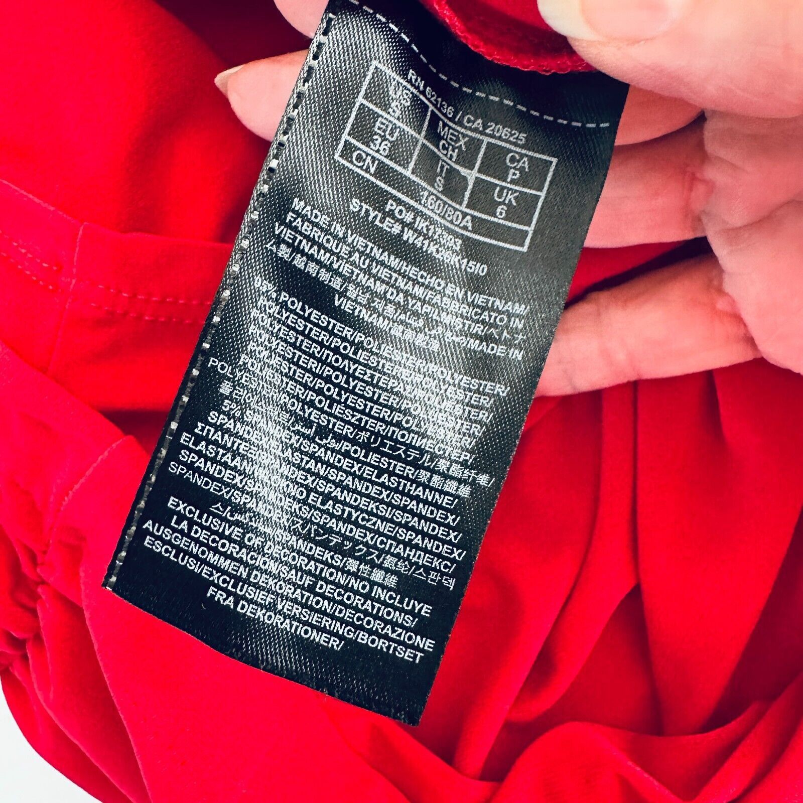 Guess Guess Red Ruched Draped Off-Shoulder Cross Back Mini Dress S Size S / US 4 / IT 40 - 10 Thumbnail