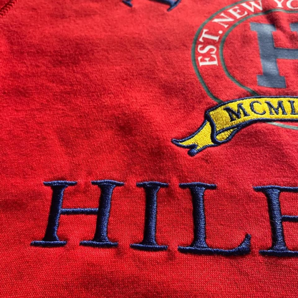 Tommy Hilfiger Brand New Tommy Hilfiger Red Sweater with Embroidered Logo Size S / US 4 / IT 40 - 6 Thumbnail