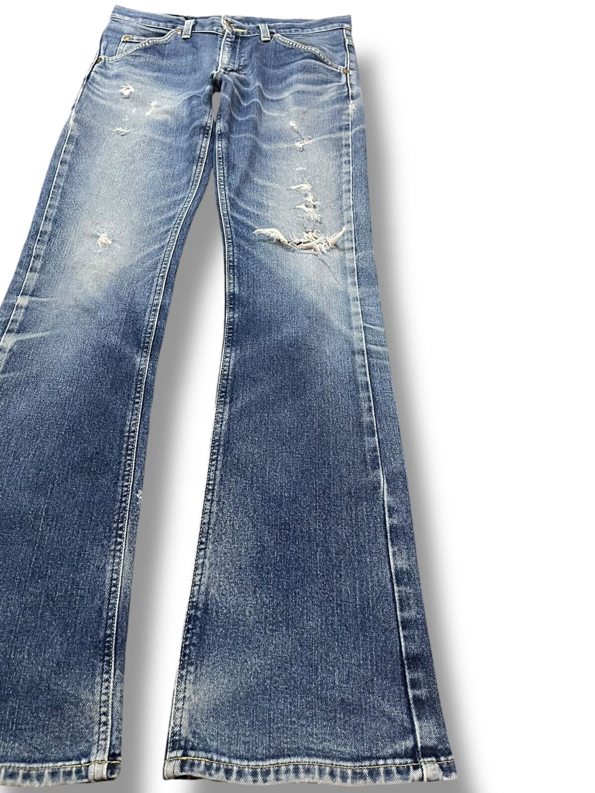 Lee Vintage Lee Riders Flare Grunge Distressed Denim Size US 30 / EU 46 - 4 Thumbnail