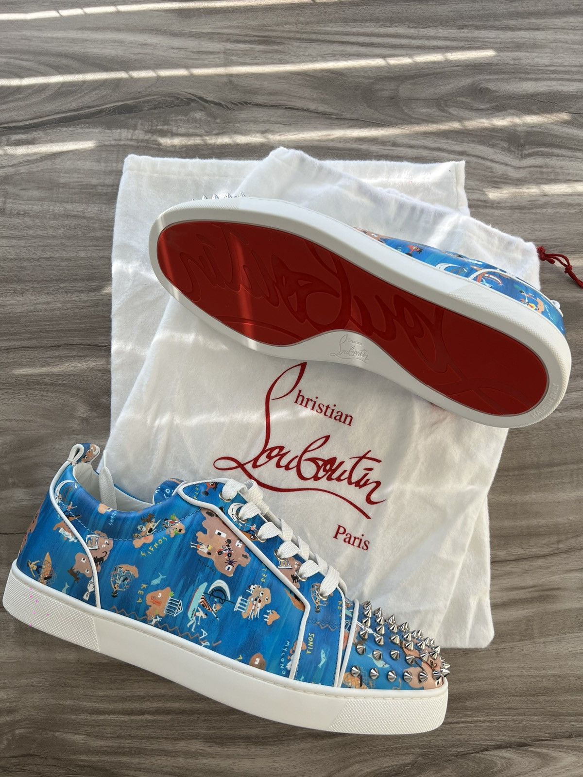 Christian Louboutin Louis Junior Spikes Orlato Sneakers EU 48 / US Men’s Size 15 Christian Louboutin Men main image 4