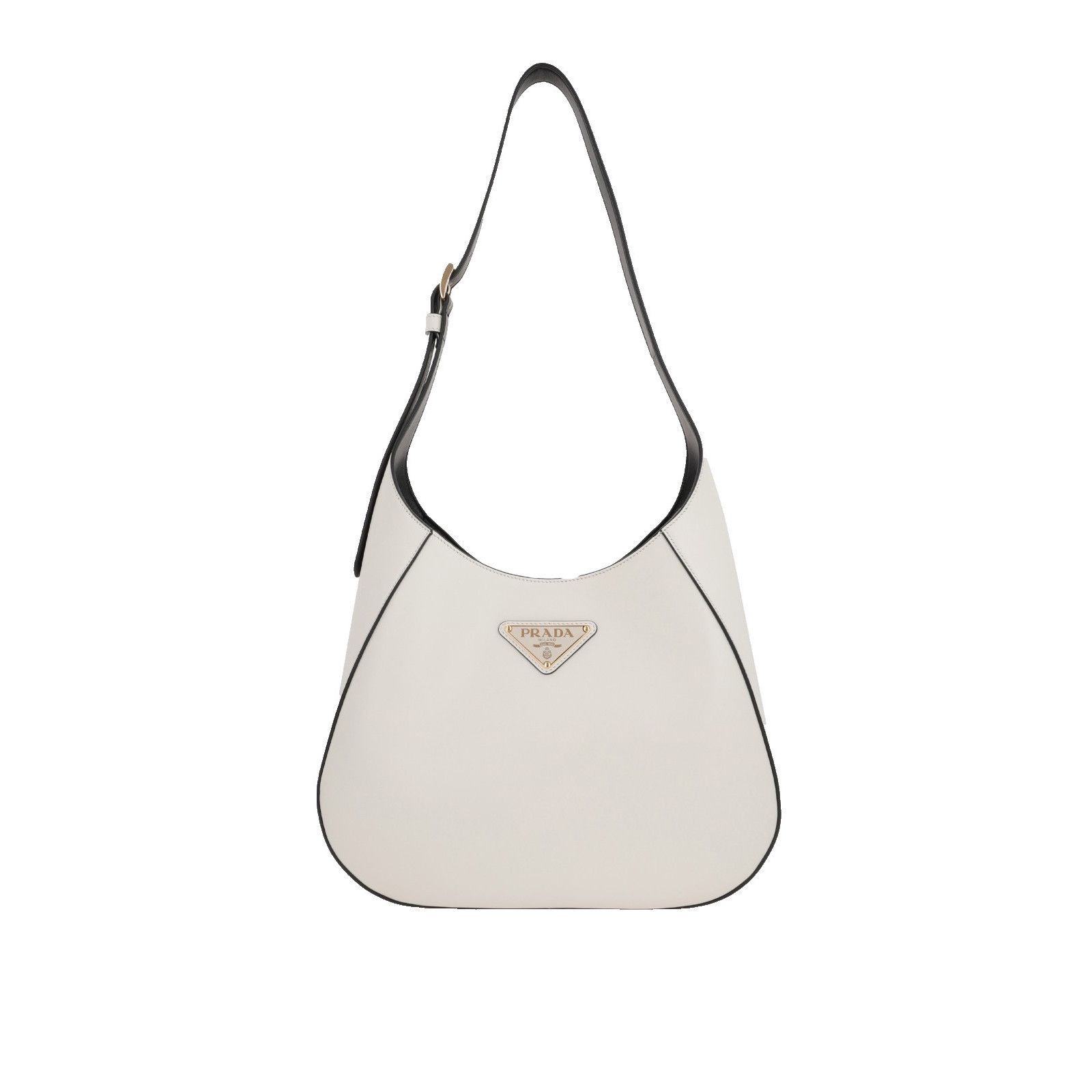 Prada PRADA City Medium White Leather Shoulder Bag New & Authentic Size ONE SIZE - 1 Thumbnail